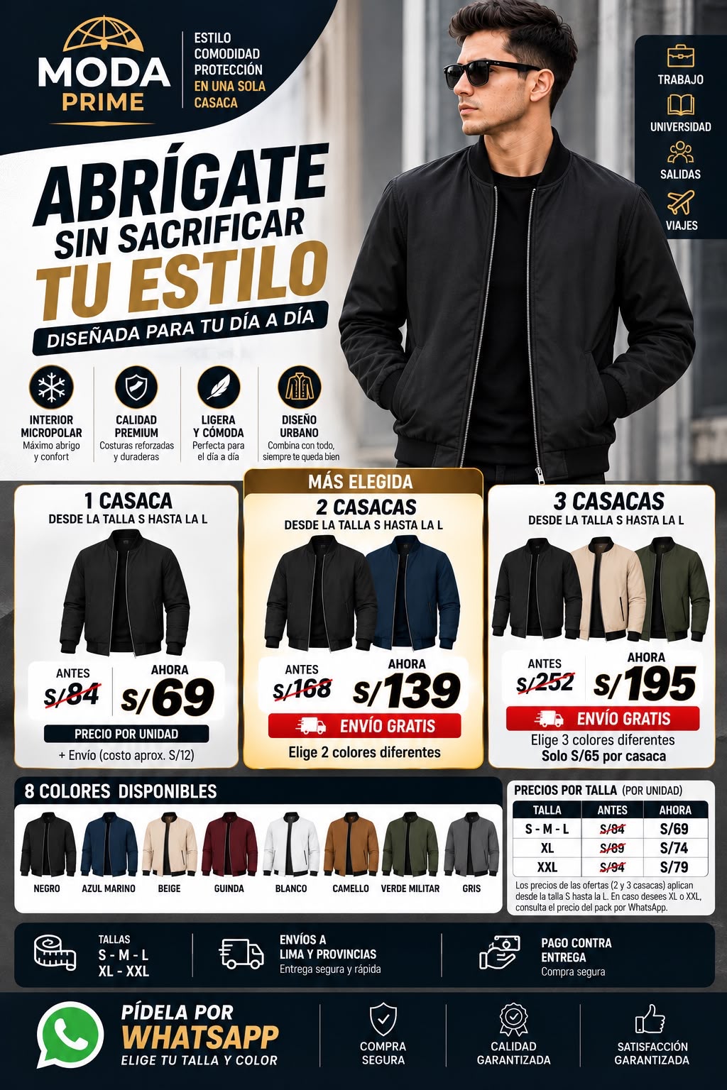CASACAS BOMBER PREMIUM